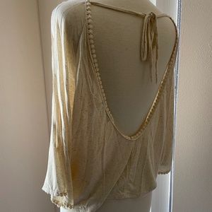 New yourenotalone thin cotton flowy top one size